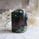 Feather Fluorite Tower Crystal for Focus, Energy Balance & Intuition, FTA