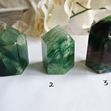 Feather Fluorite Tower Crystal for Focus, Energy Balance & Intuition, FTA