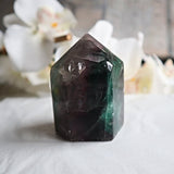 Feather Fluorite Tower: Rare Inclusion Crystal for Focus & Clarity