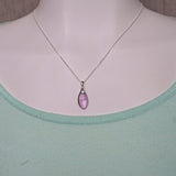 Natural amethyst crystal necklace