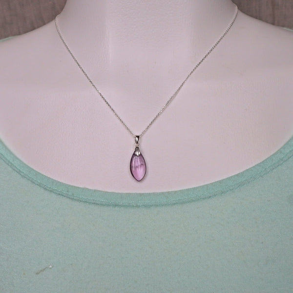 Natural amethyst crystal necklace