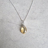 Citrine Healing crystal necklace for abundance