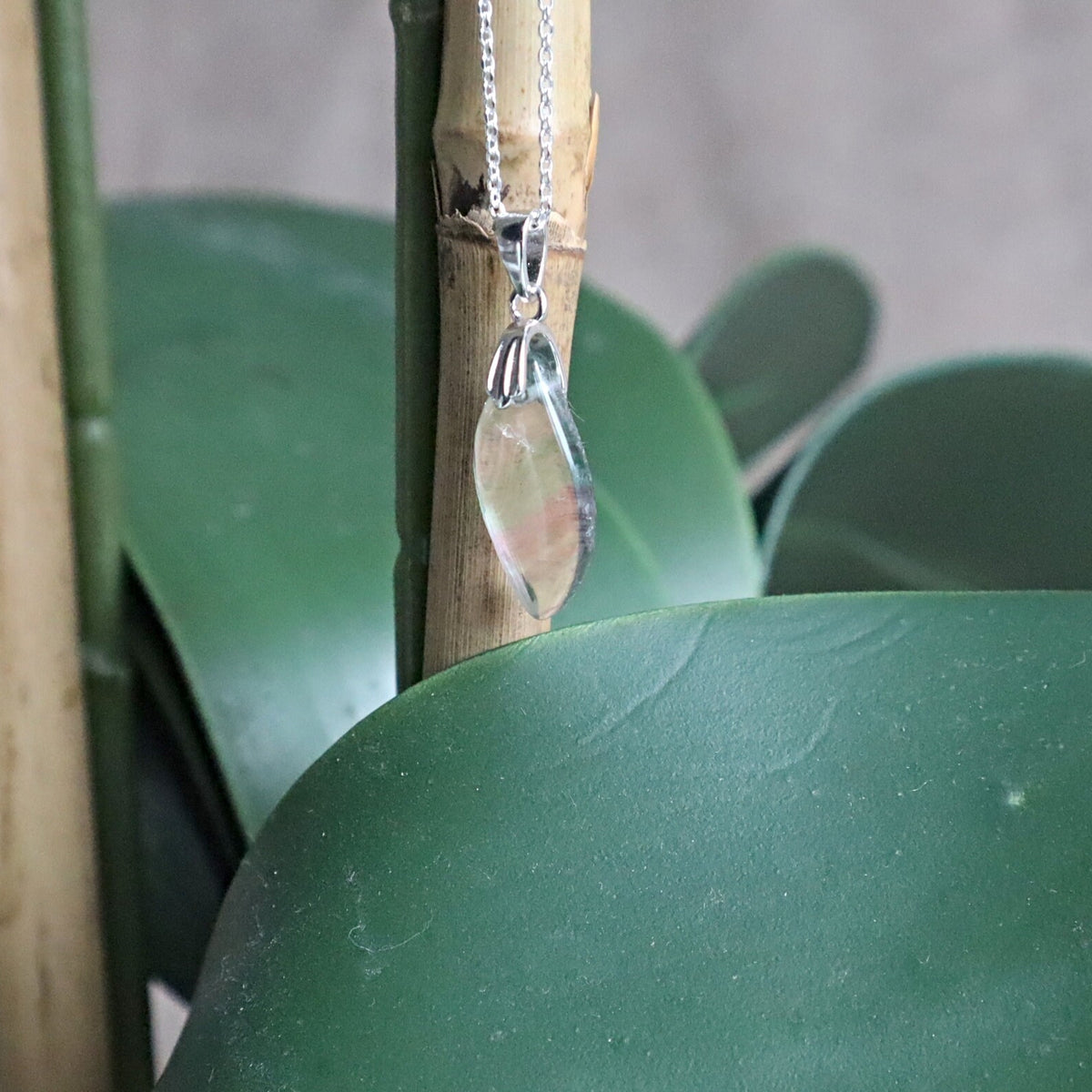 Fluorite Necklace Sterling silver