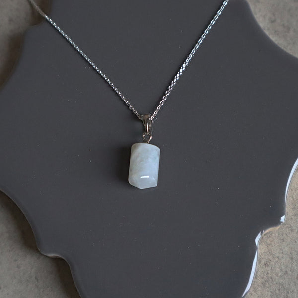 Genuine Opal Pendant Necklace Sterling Silver