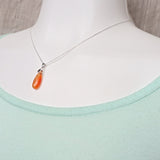 Carnelian Necklace Sterling silver