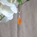 Carnelian Necklace Sterling silver