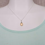 Healing crystal necklace for abundance