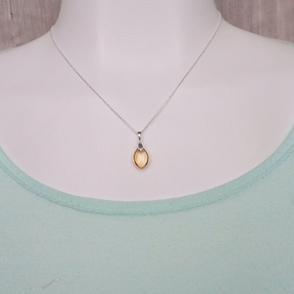 Healing crystal necklace for abundance