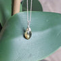 Citrine pendant necklace in sterling silver