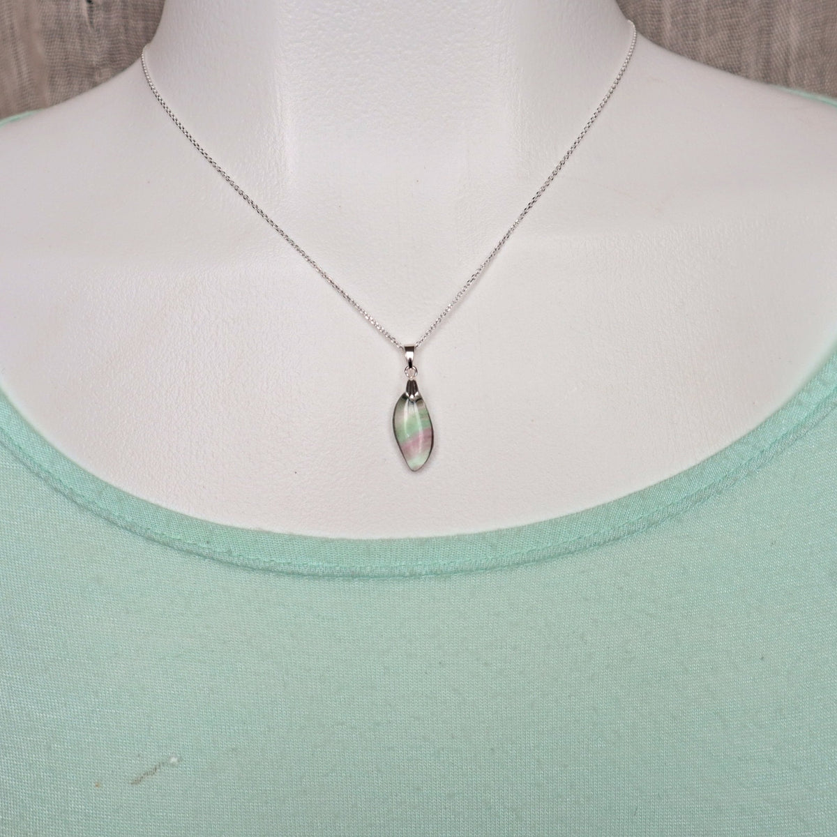 Fluorite Necklace Sterling silver