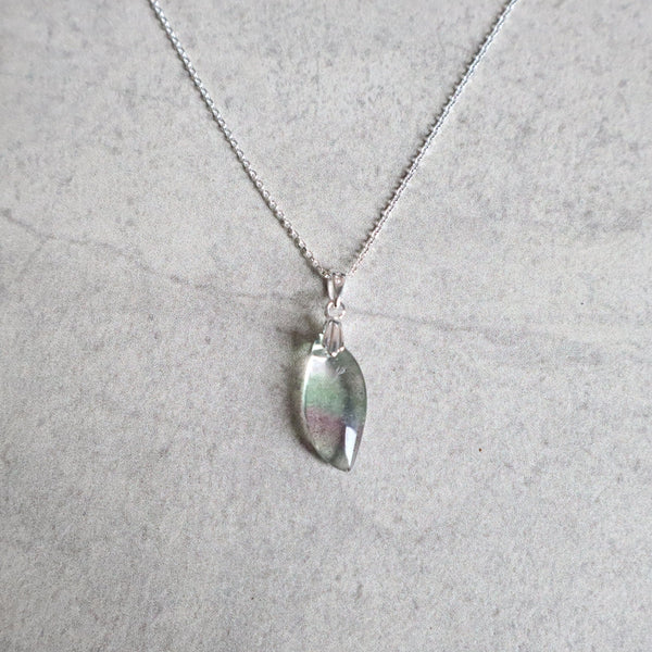 Fluorite Necklace Sterling silver