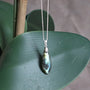 Labradorite Pendant Necklace Sterling Silver