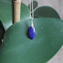 Lapis Pendant Necklace Sterling Silver Throat Chakra