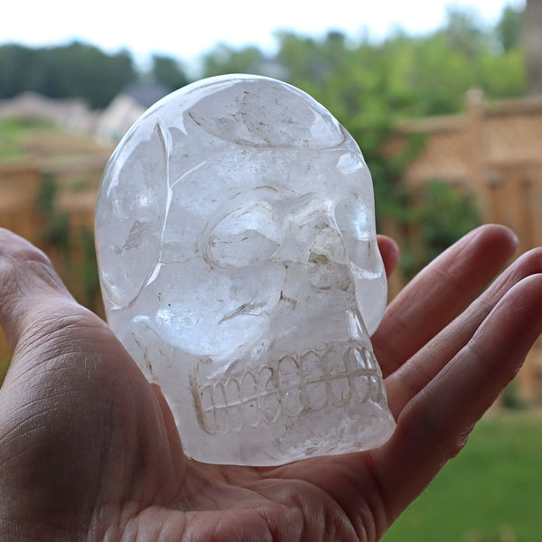 Large Quartz Crystal Skull - Metaphysical Healing and Energy Amplification - 4 inch Large