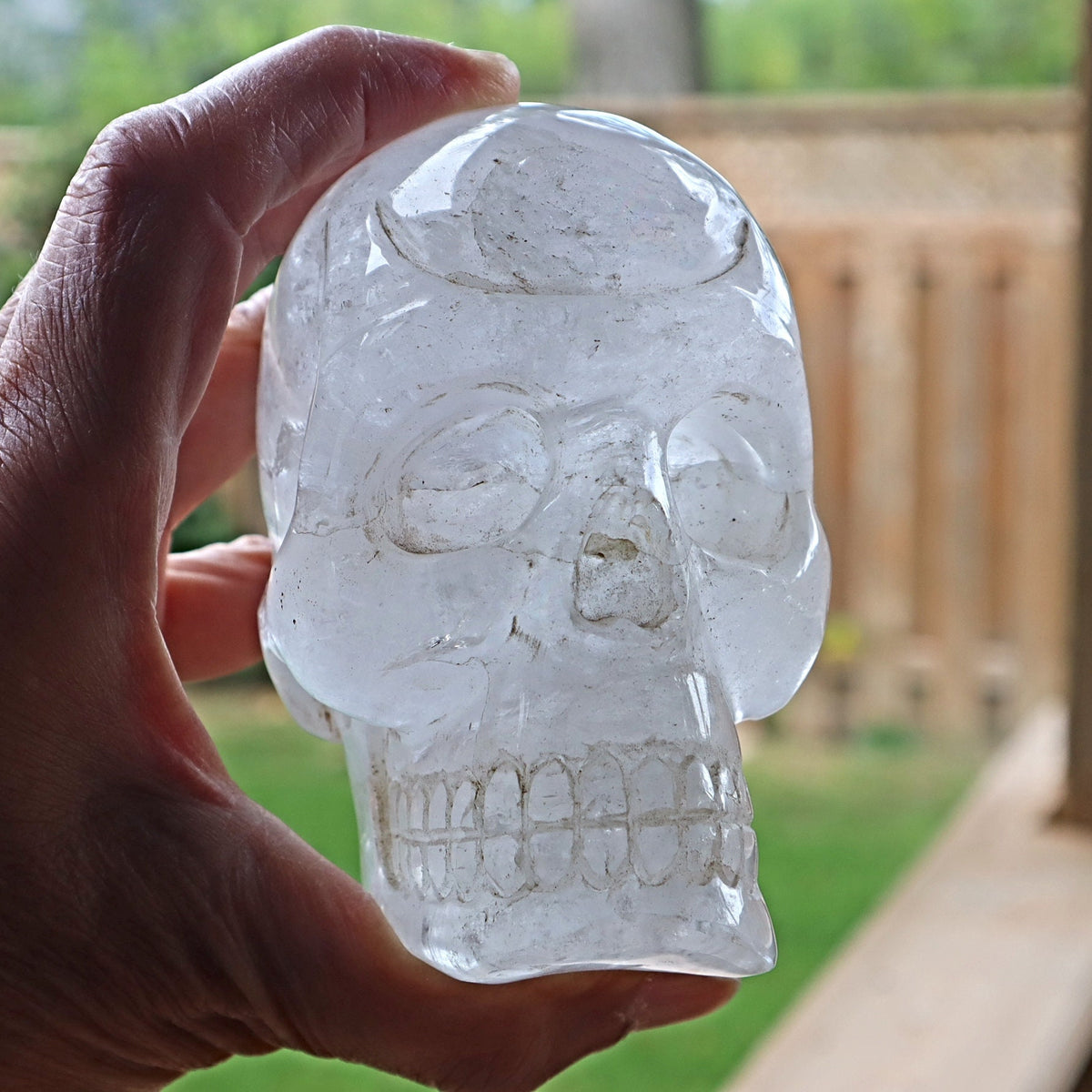 Large Quartz Crystal Skull - Metaphysical Healing and Energy Amplification - 4 inch Large