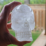 Large Quartz Crystal Skull - Metaphysical Healing and Energy Amplification - 4 inch Large