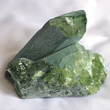 Raw Green Quartz Crystal Cluster Ghost Phantom, G2