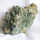 Raw Green Quartz Crystal Cluster Ghost Phantom, G3