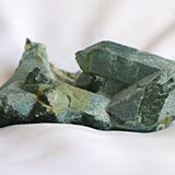 Raw Green Quartz Crystal Cluster Ghost Phantom, G5