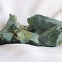 Raw Green Quartz Crystal Cluster Ghost Phantom, G5