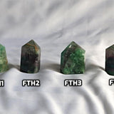 Snowflake Feather Fluorite Point Tower: Metaphysical Crystal Obelisk