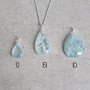 Aquamarine Necklace Sterling Silver