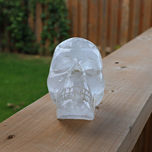 Large Quartz Crystal Skull - Metaphysical Healing and Energy Amplification - 4 inch Large