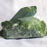 Raw Green Quartz Crystal Cluster Ghost Phantom, G2