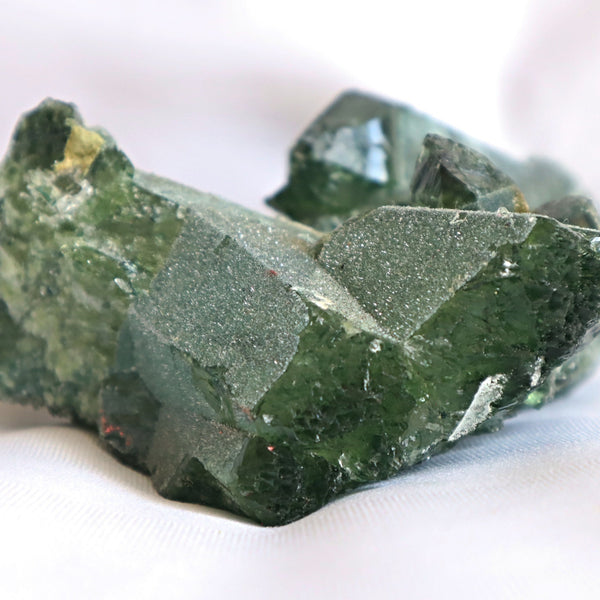 Raw Green Quartz Crystal Cluster Ghost Phantom, G5