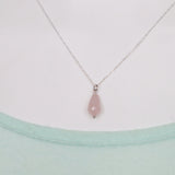 rose quartz pendant necklace