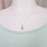 Rose Quartz Necklace Gold or Silver – Minimal Healing Jewelry for Love & Calm