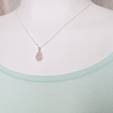 rose quartz necklace