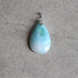 Larimar Pendant Necklace Sterling Silver