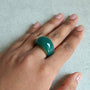 Green Agate Ring