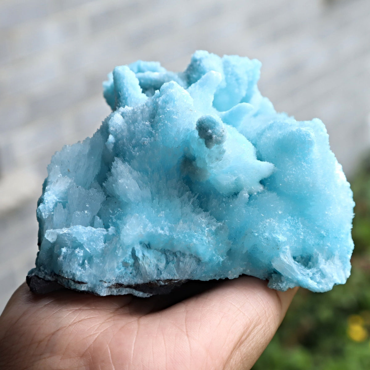 Blue Aragonite Mineral Specimen