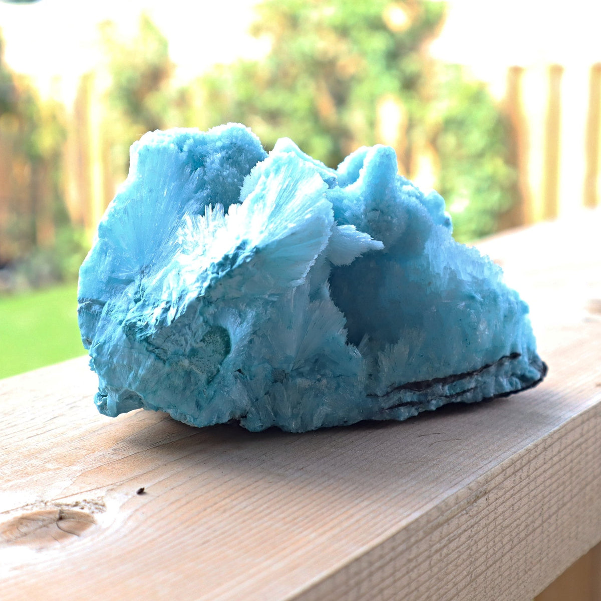Blue Aragonite Mineral Specimen
