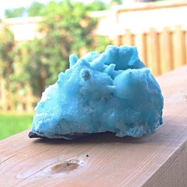 Blue Aragonite Mineral Specimen