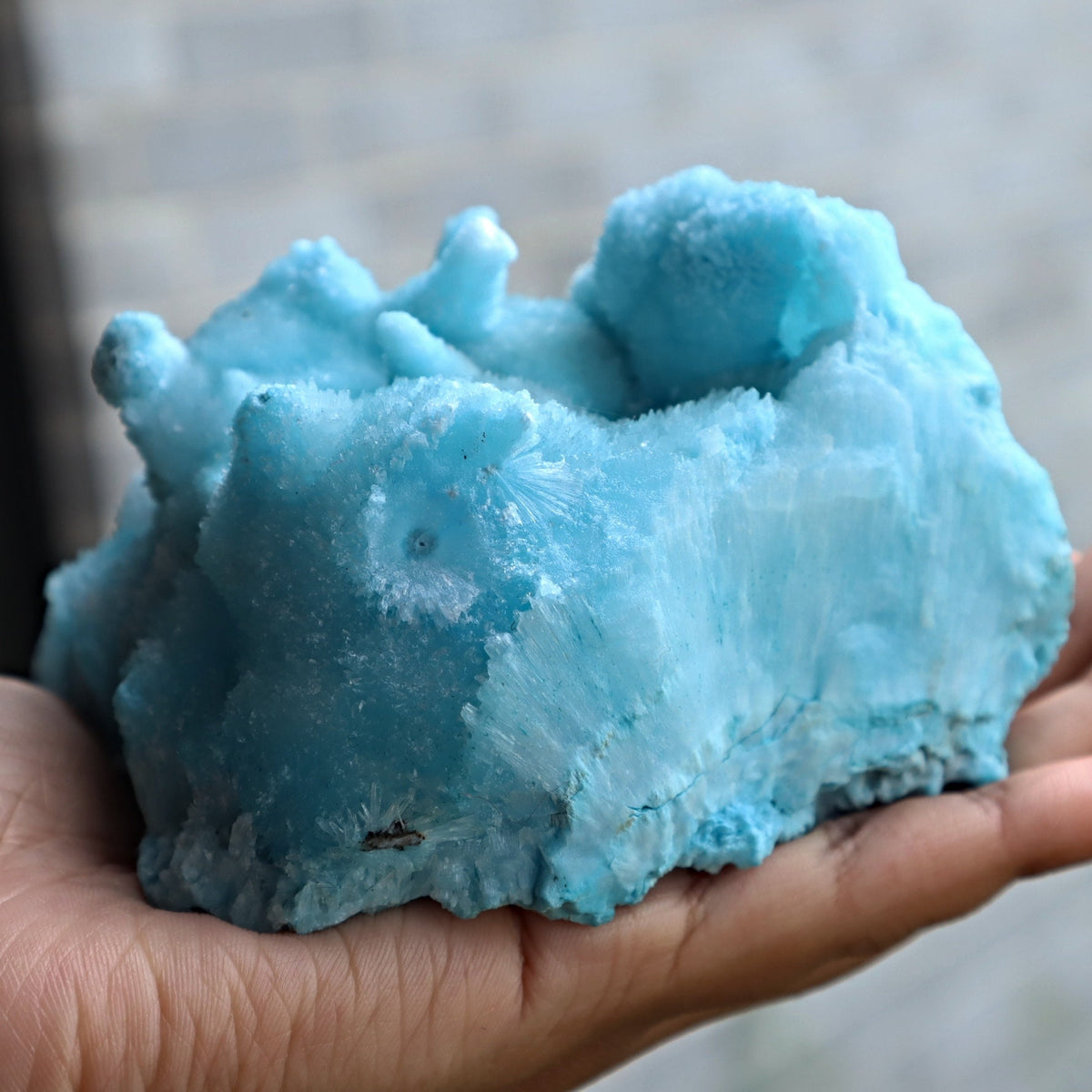 Blue Aragonite Mineral Specimen