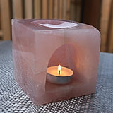 Rose Quartz Crystal Essential Oil Burner Diffuser for Aromatherapy