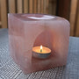 Rose Quartz Crystal Essential Oil Burner Diffuser for Aromatherapy