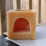 Orange Calcite Essential Oil Diffuser Burner for Aromatherapy