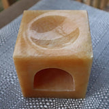 Orange Calcite Essential Oil Diffuser Burner for Aromatherapy