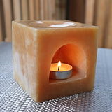 Orange Calcite Essential Oil Diffuser Burner for Aromatherapy