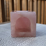 Rose Quartz Crystal Essential Oil Burner Diffuser for Aromatherapy
