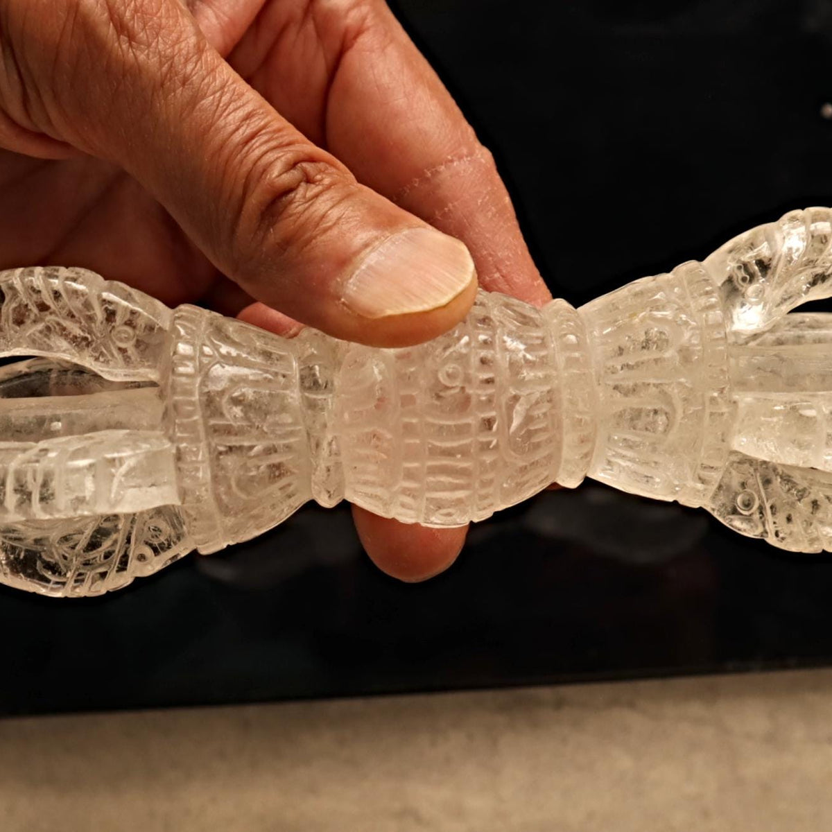 Large Varja Dorje Clear Quartz Crystal