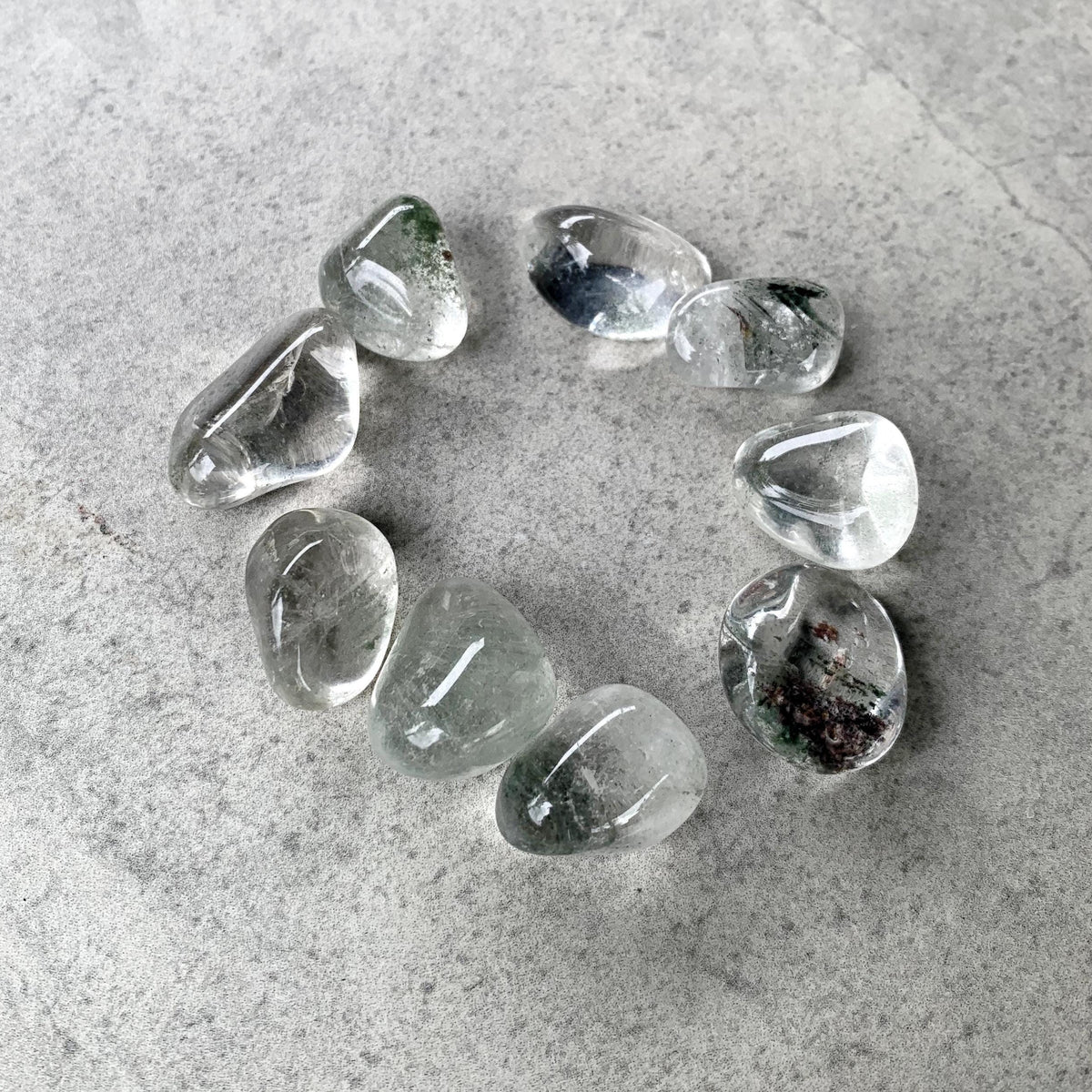 Chlorite Quartz Tumble | Healing Crystal for Cleansing & Growth | Natural from Brazil