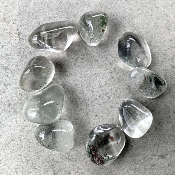 Chlorite Quartz Tumble | Healing Crystal for Cleansing & Growth | Natural from Brazil