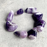Chevron Amethyst Tumble | Healing Crystal for Calm & Intuition | Natural from Brazil