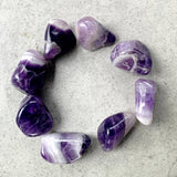 Chevron Amethyst Tumble | Healing Crystal for Calm & Intuition | Natural from Brazil