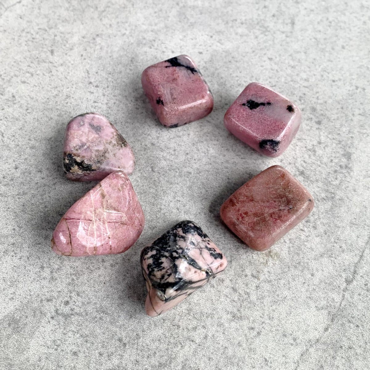 Rhodonite Tumble Stone for Emotional Healing and Balance | Natural Crystal from Peru